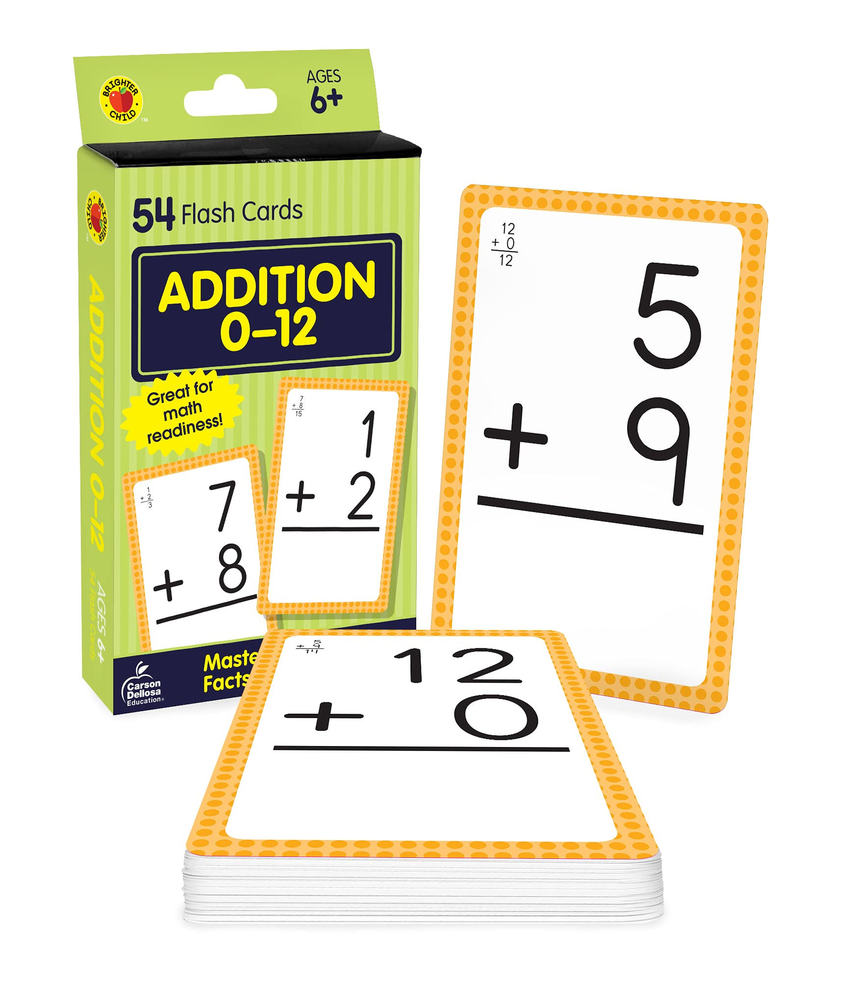 Addition 0-12 Flash Cards