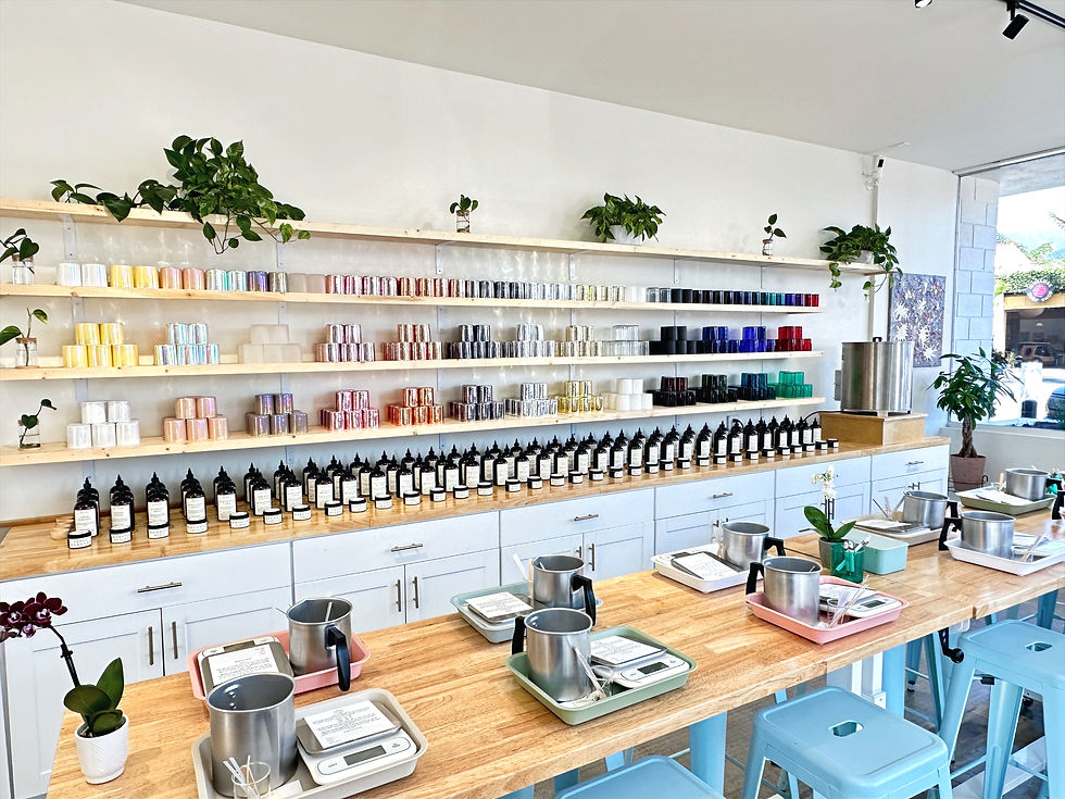 Candle Bar 111 Vessel and Fragrance Wall