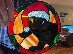 BadAss Stained Glass, custom orders, lizards, holidays, witchy, nature, independent artists