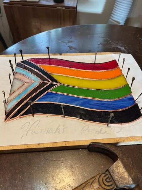 Thumbnail: BadAss Stained Glass - Custom Pride Flag - Example of Prior Custom Order