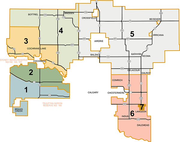 Rocky View County Electoral Divisions