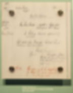 A facsimile of the original works order for the sculptures.