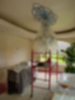 In progress...Stenciling & Medallion