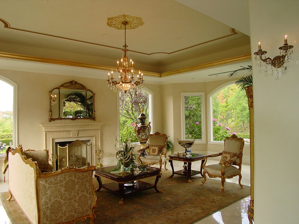 Lime Plaster w/ Gilded Accents