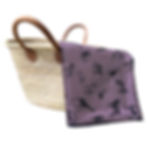 Animal print waterproof picnic blanket in a wicker basket - Rosewood design by Petiotes London