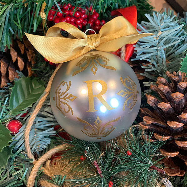 personalised christmas baubles