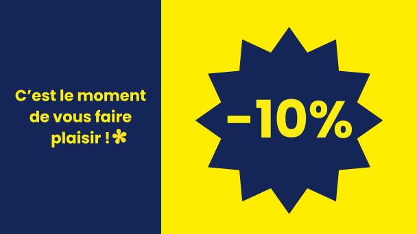 Profitez de la promotion magasin -10% Au Fil des Lots jusqu’au 4 avril : remise immédiate en caisse et jeu concours pour gagner un séjour gourmand pour 2 personnes.