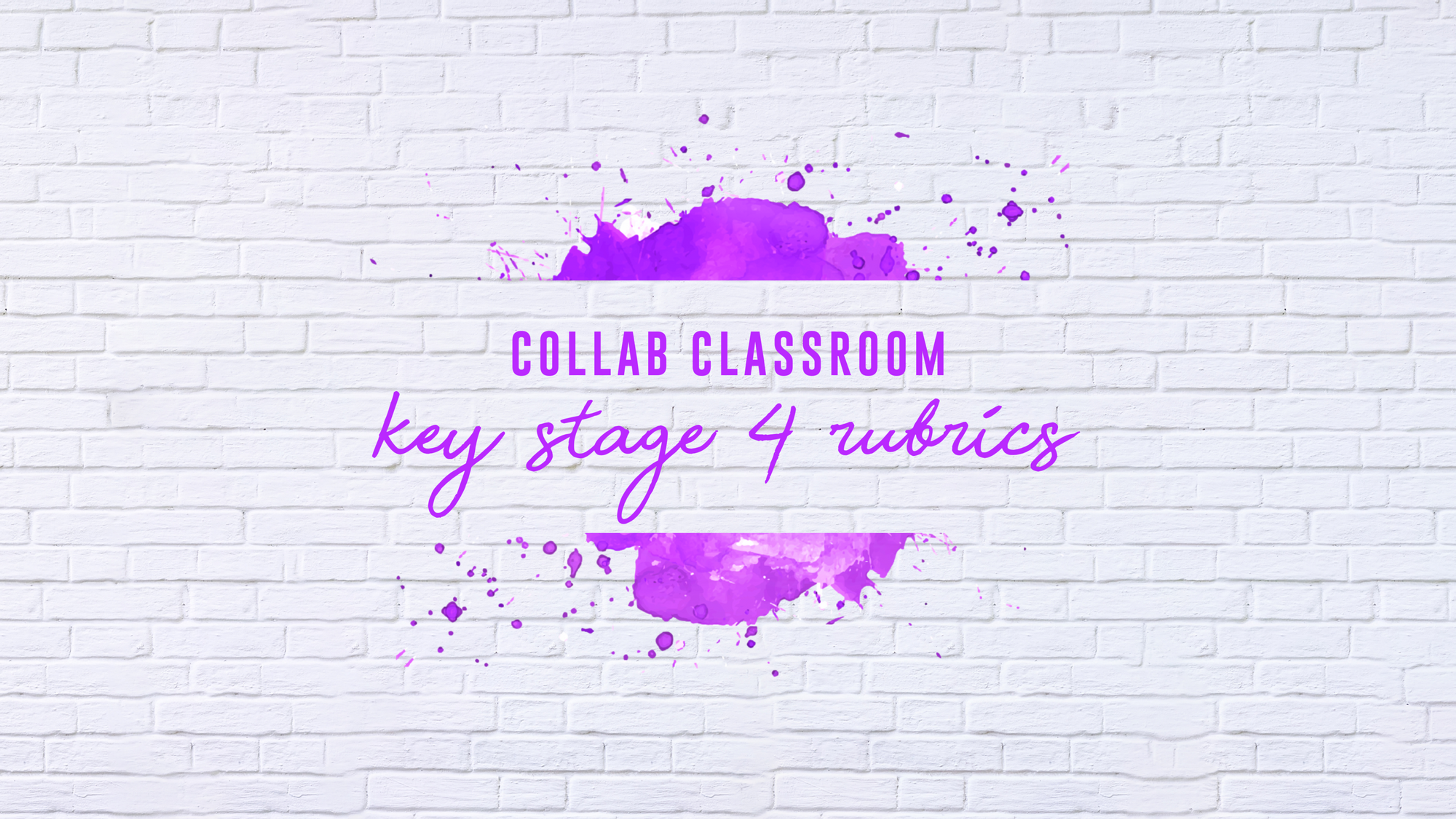 KS4 Tracker and Rubric