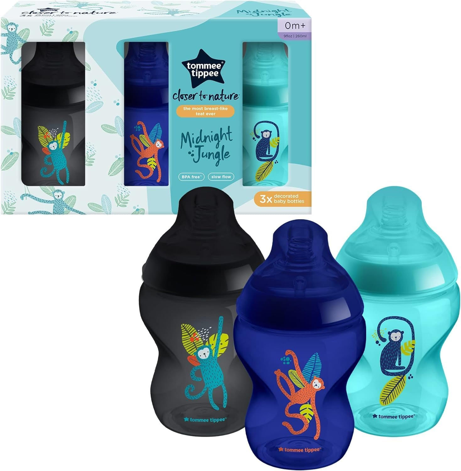 260ml x 3 Jungle Blue Bottles