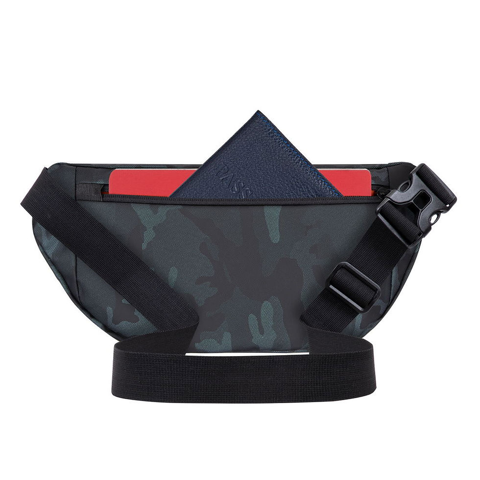 Thumbnail: RIVACASE 7614 navy camo Waist bag for mobile devices /12