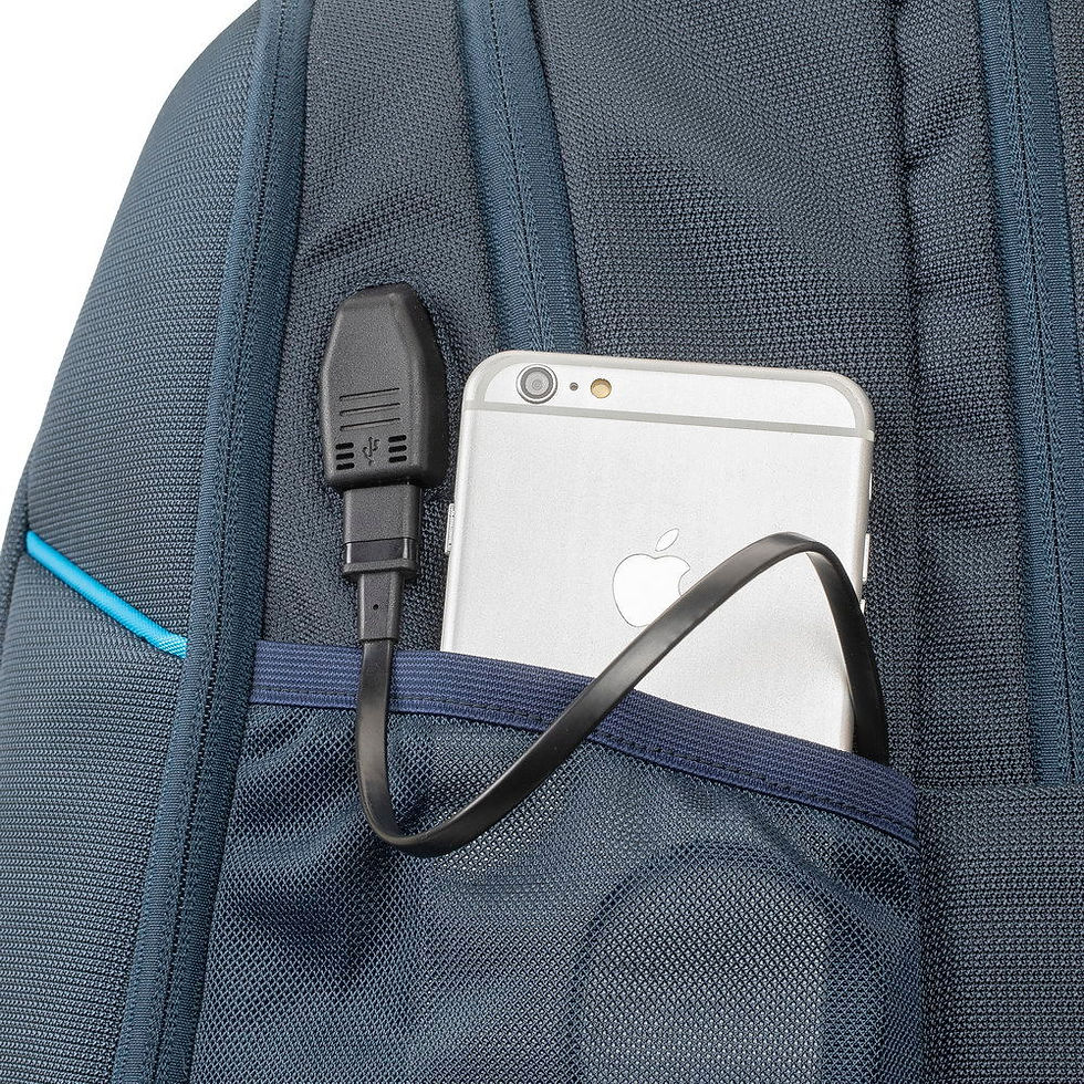 Thumbnail: RIVACASE 7861 dark blue ECO Gaming backpack 17.3" / 4
