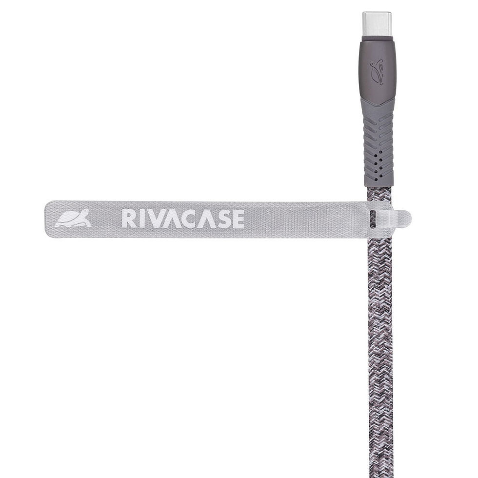 Thumbnail: RIVACASE PS6102 GR12 Type C cable 1.2m grey 12/96