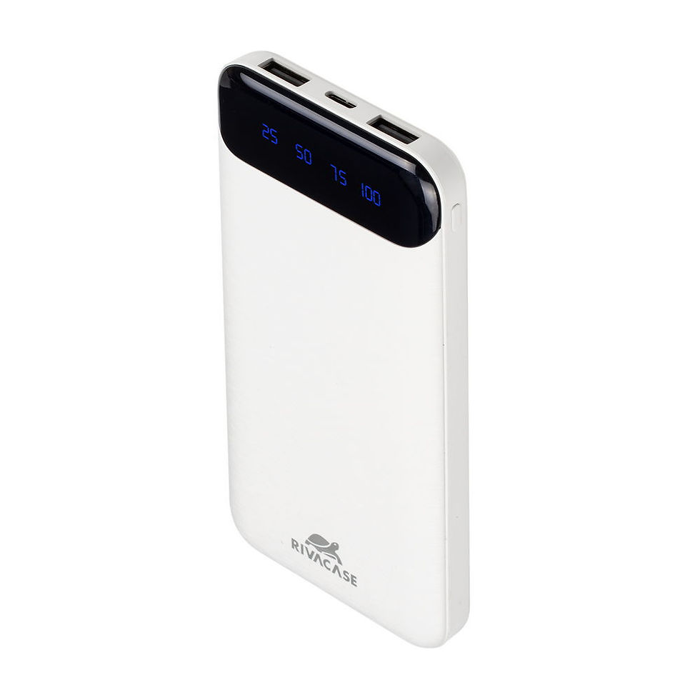 Thumbnail: RIVACASE VA2240 (10000mAh) WHITE , portable battery with display