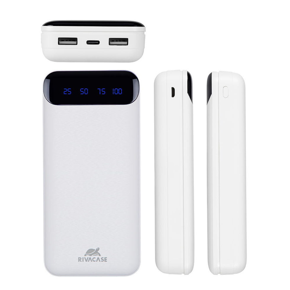 Thumbnail: RIVACASE VA2280 (20000mAh) WHITE, portable battery with display