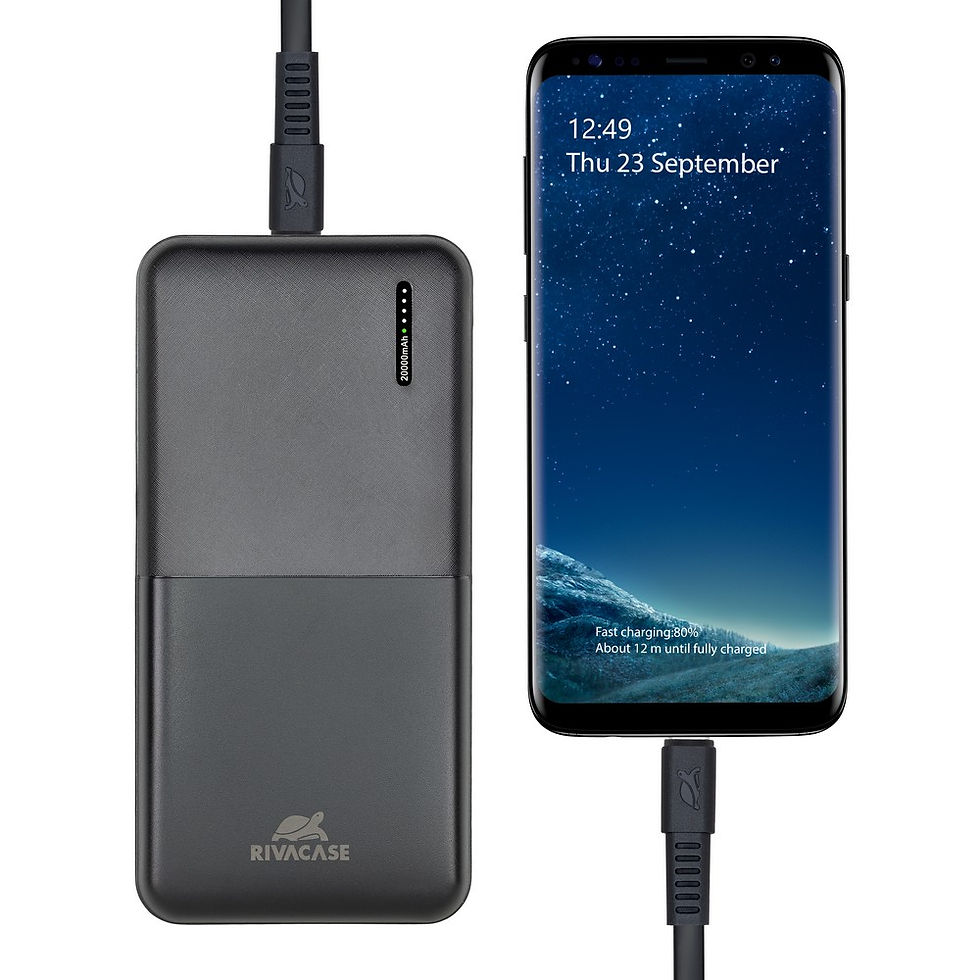 Thumbnail: RIVACASE VA2571 (20000 mAh) Black EU QC/PD 18W portable battery 12/24