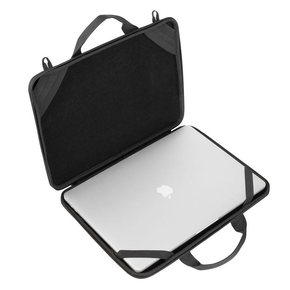 Thumbnail: RIVACASE 5130 black hardshell MacBook Air 15 and Laptop 14" case / 12