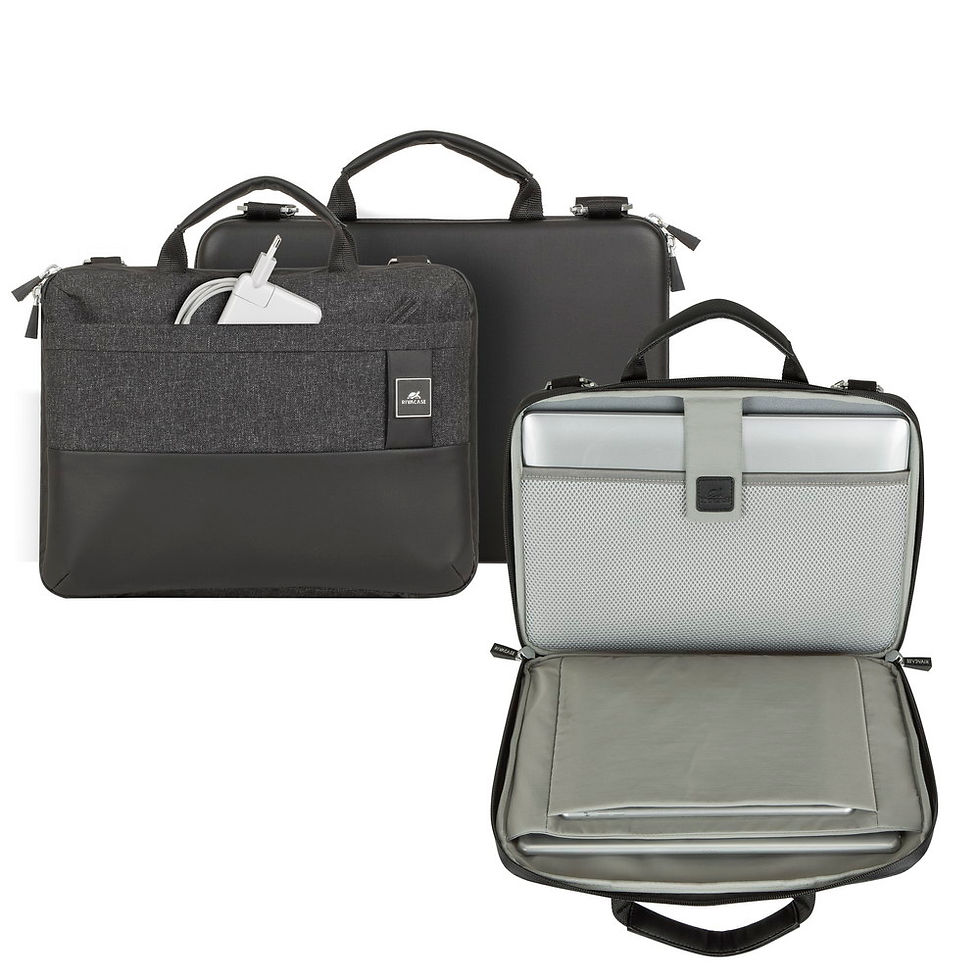 Thumbnail: RIVACASE 8823 black melange MacBook Pro and Ultrabook hard-shell case 13.3" / 6