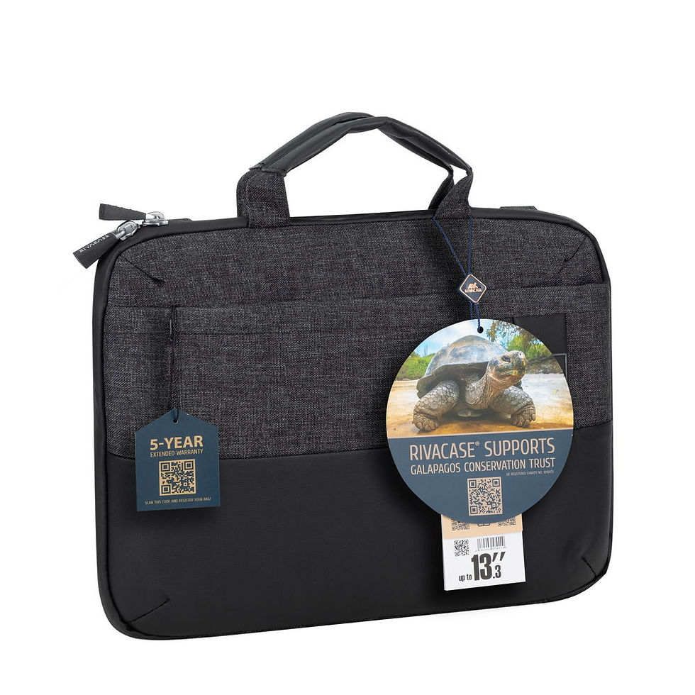 Thumbnail: RIVACASE 8823 black melange MacBook Pro and Ultrabook hard-shell case 13.3" / 6