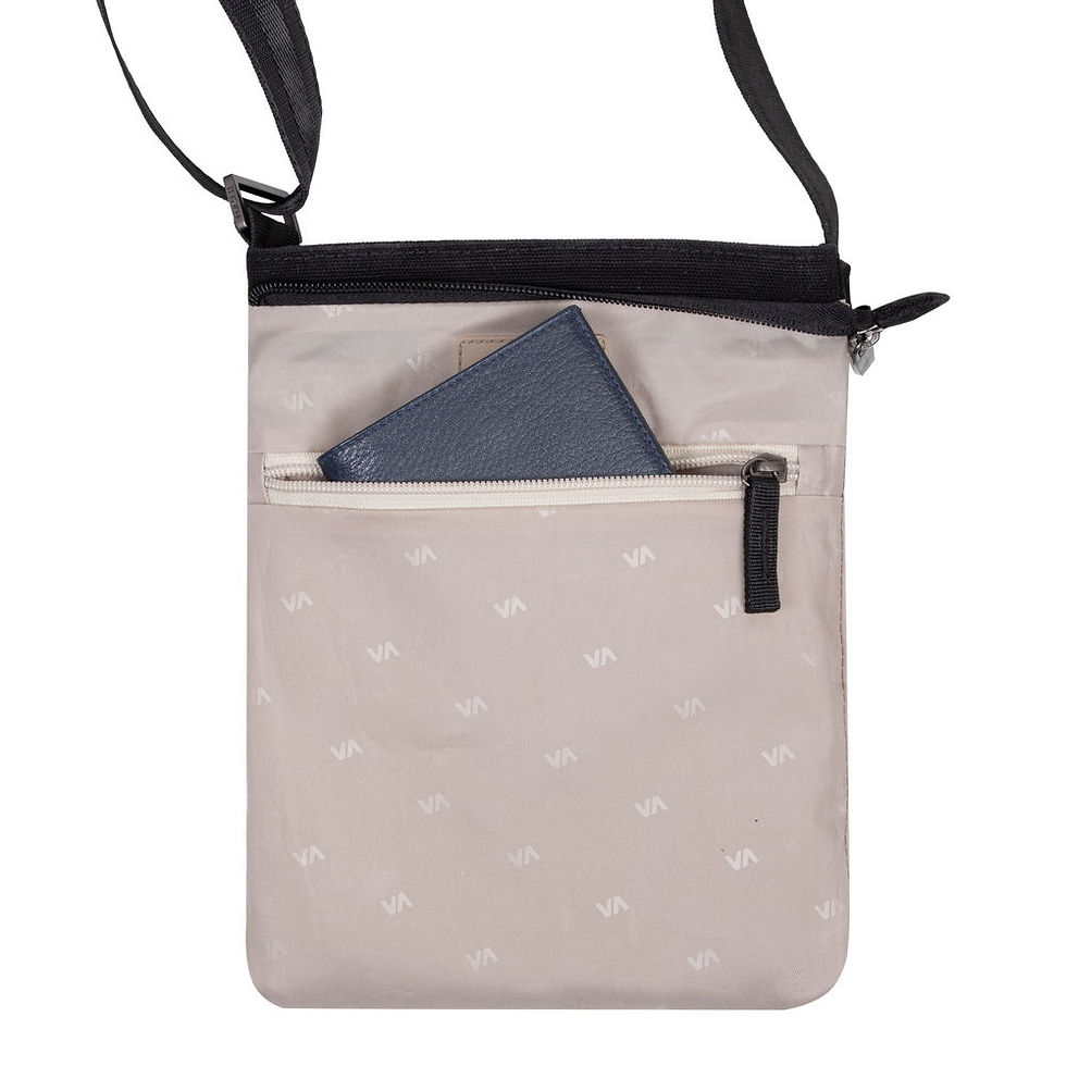 الصورة المصغرة: RIVACASE 8509 black Canvas Crossbody bag 8" / 12