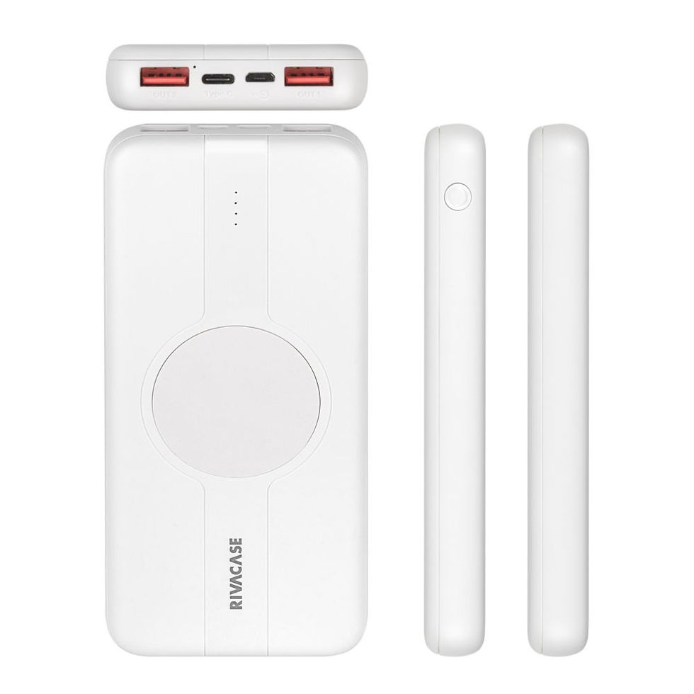 Thumbnail: RIVACASE VA2601(10000 mAh) White EU QC/PD WIRELESS battery 12/48