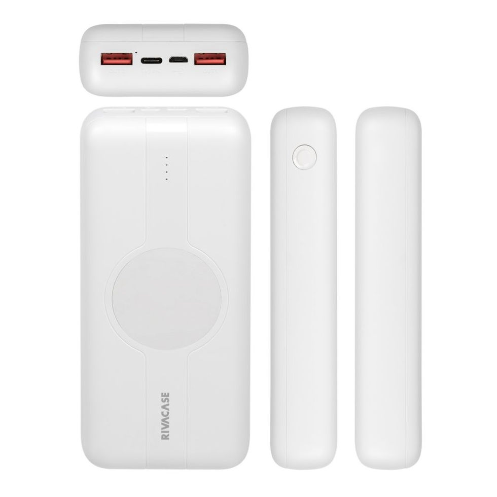 Thumbnail: RIVACASE VA2602(20000 mAh) White EU QC/PD WIRELESS battery 12/24