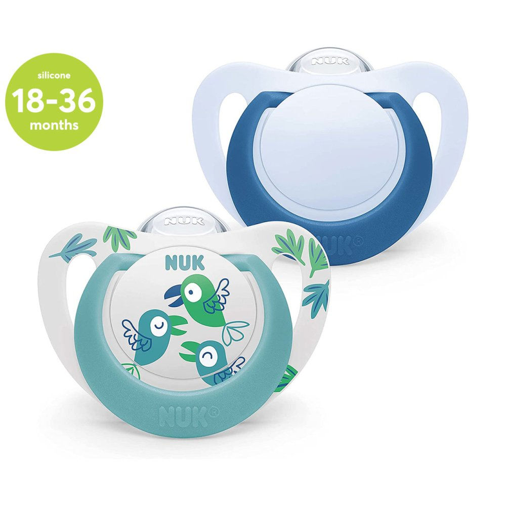 STAR SOOTHER SIZE 3 BLUE 18-36M 2 PACK