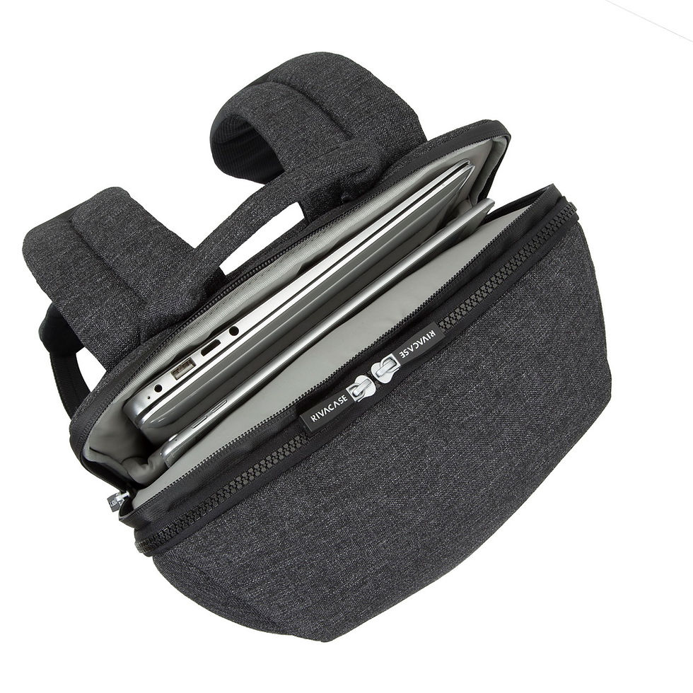 الصورة المصغرة: RIVACASE 8861 black melange MacBook Pro 16 and Ultrabook backpack 15.6" / 4