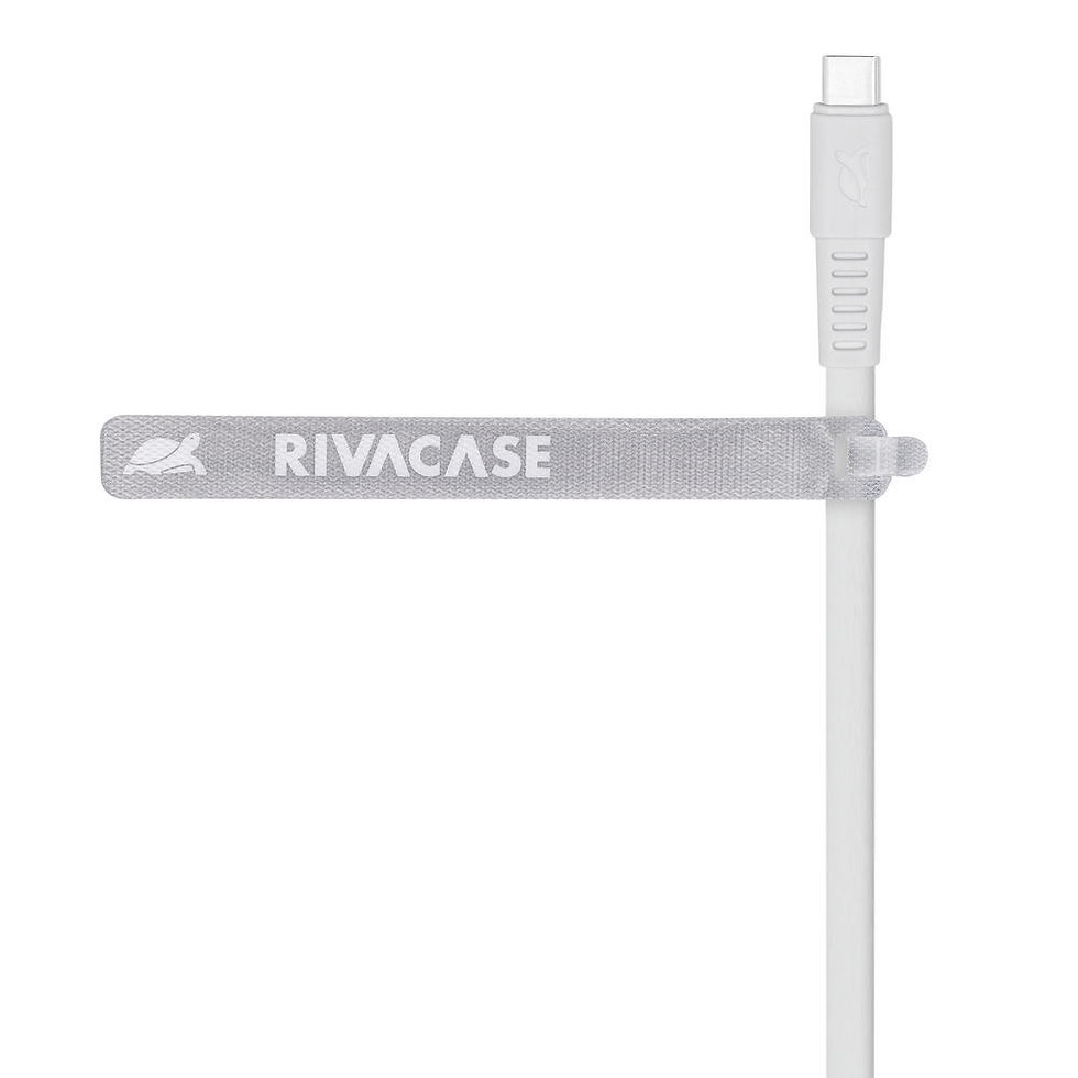الصورة المصغرة: RIVACASE PS6005 WT12 Type-C / Type-C cable, 1,2m white, 12/96