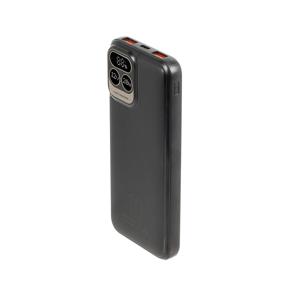 Thumbnail: RIVACASE VA2511 (10000 mAh), black EU, QC/PD 20W portable battery with LCD 12/48