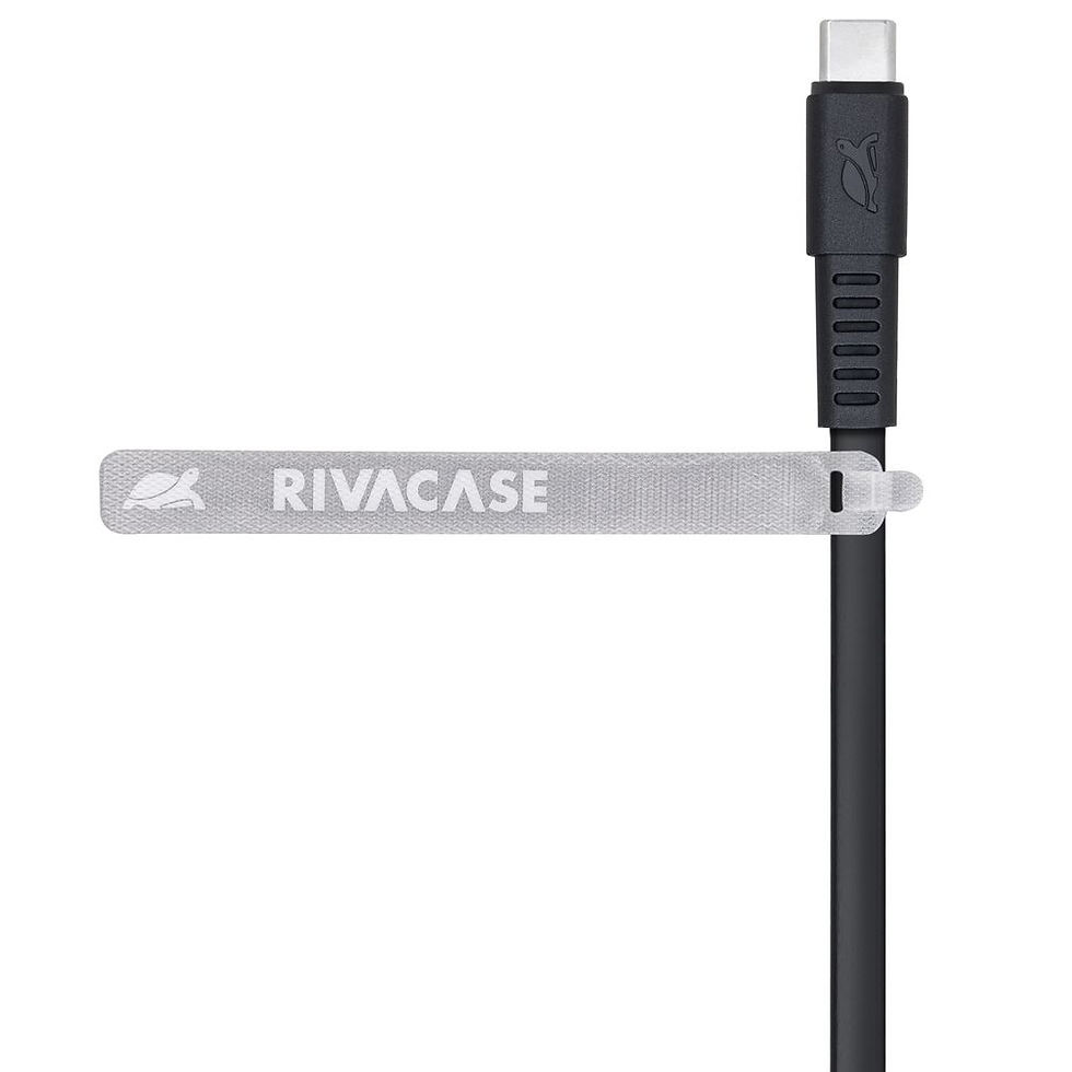 Thumbnail: RIVACASE PS6002 BK12 Type-C 2.0 – USB cable 1.2m black