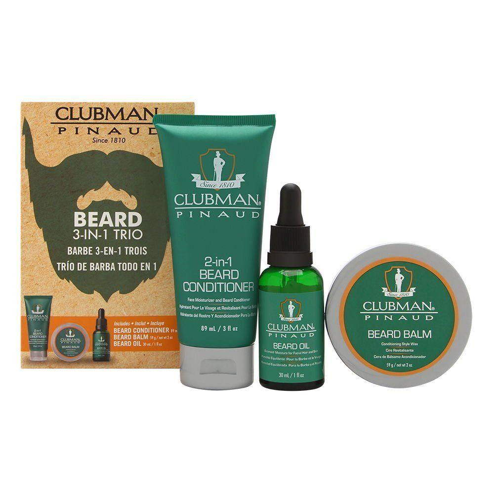 Kit para Barba 3 en 1 Clubman Pinaud Beard Trio