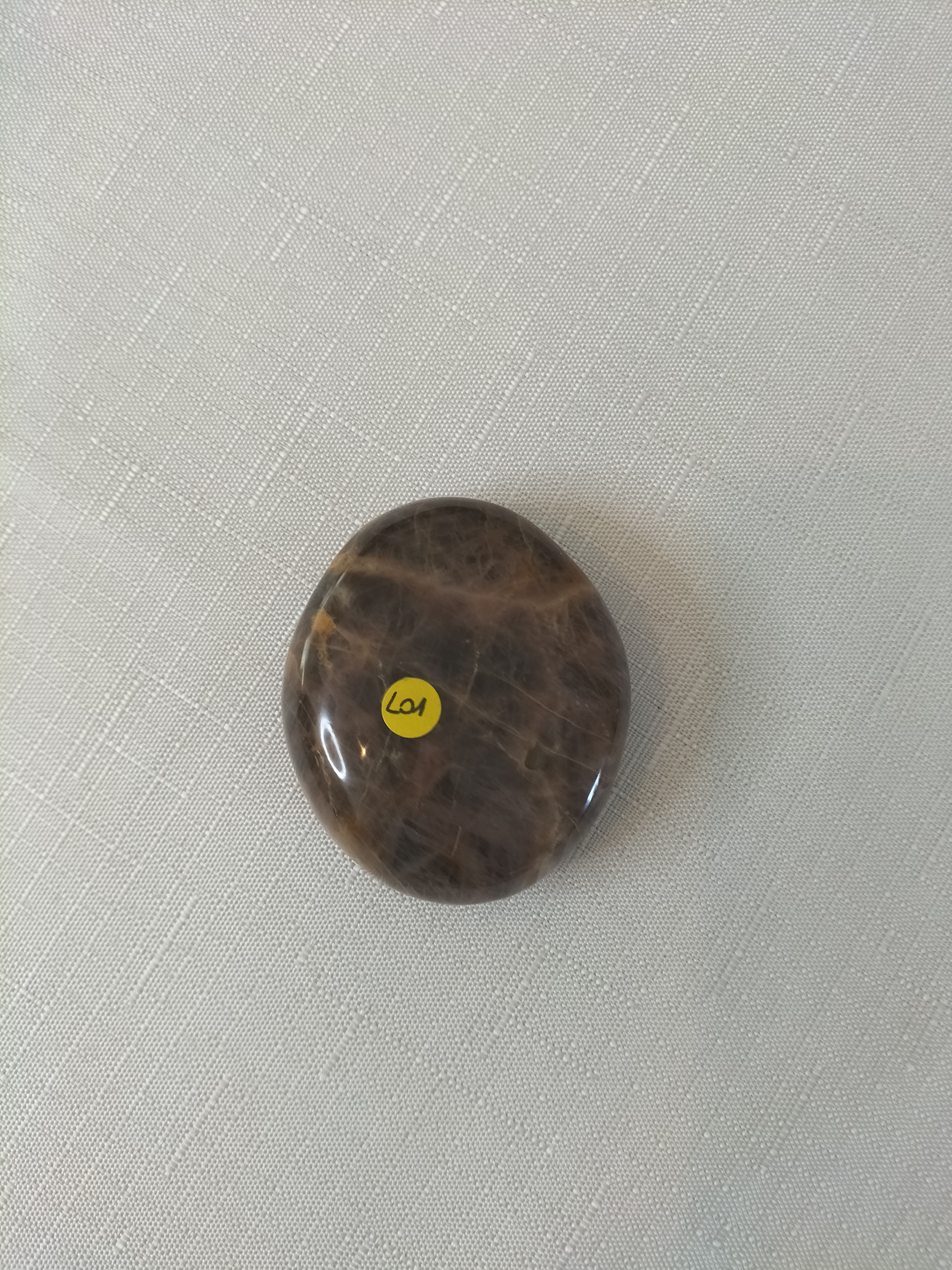 Galet - Pierre de lune brune nuancée - L01