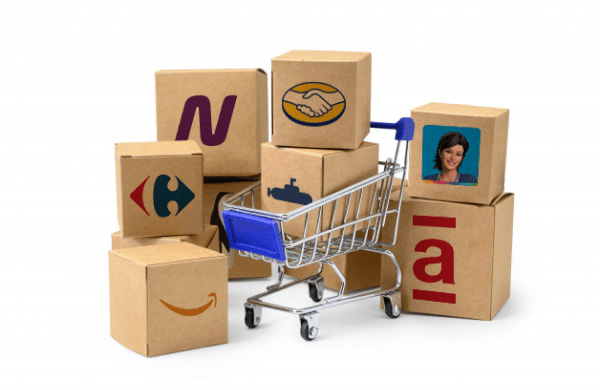 Caixas com logo e-commerce