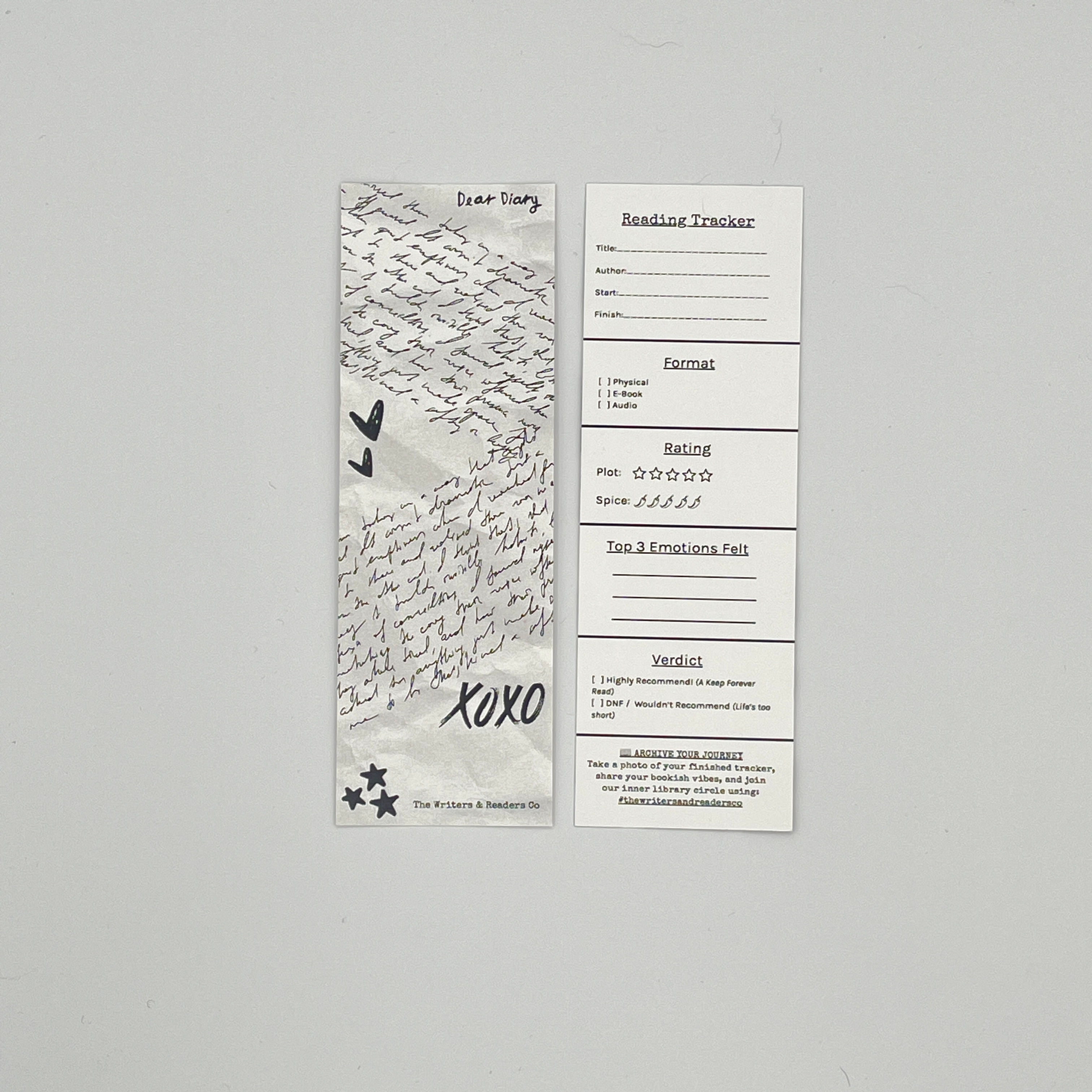 Dear Diary Gothic Romance Bookmark