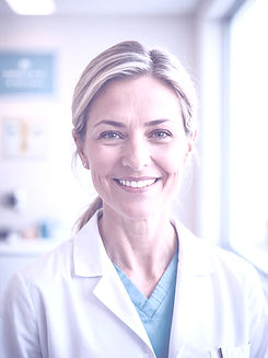 une femme médecin souriante