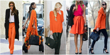 Orange and black