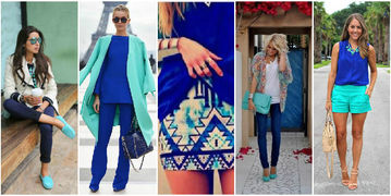 Cobalt Blue and Turquoise