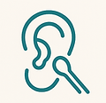 Earwax removal using curettage technique – gentle, manual ear cleaning by a professional audiologist in Maitland, NSW.