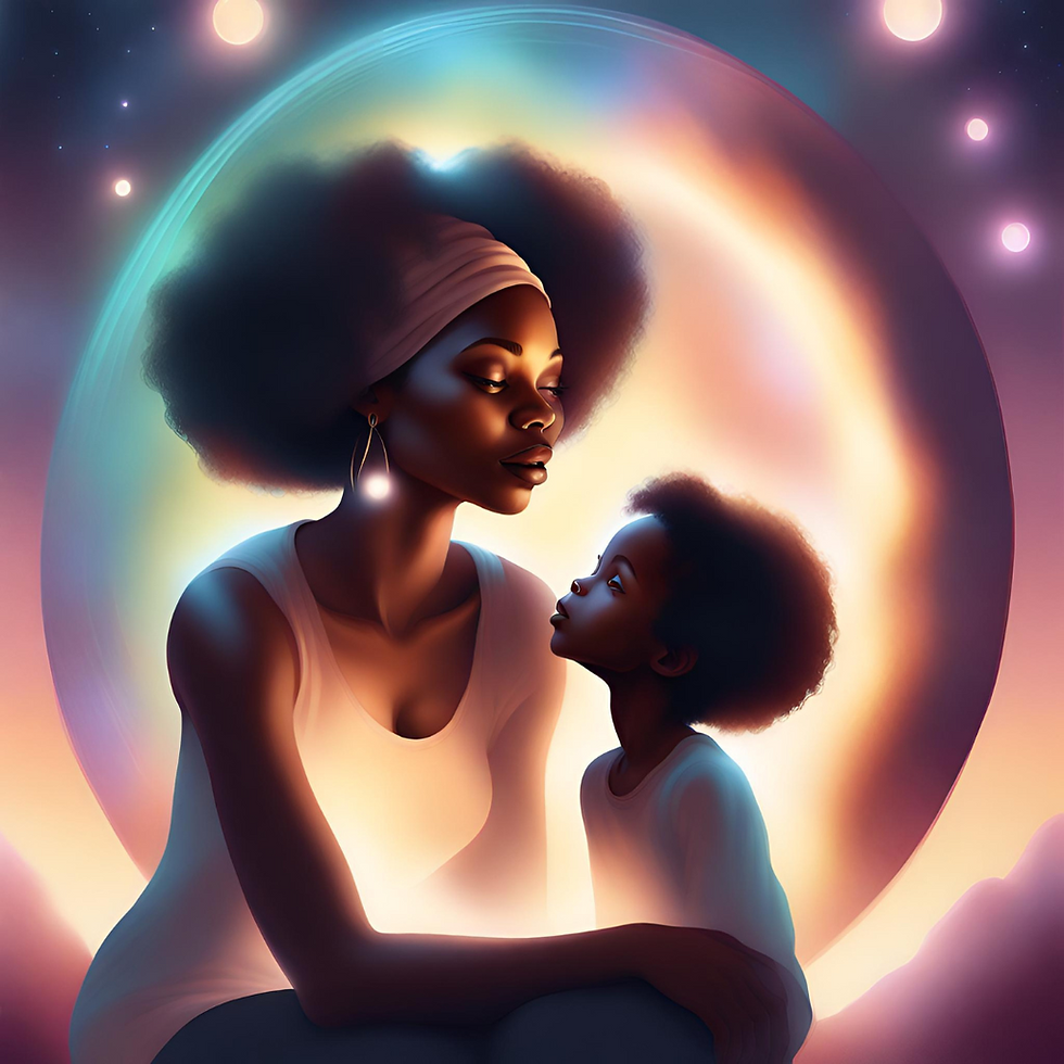 mulher negra e sua criança interior