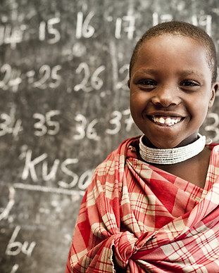 Child Learning Numbers at School