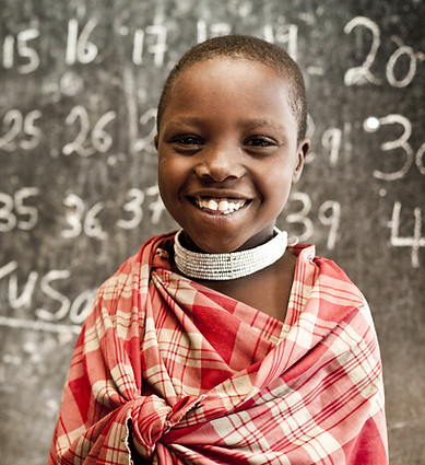 Child Learning Numbers at School