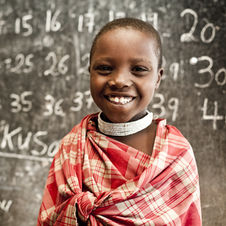 Child Learning Numbers at School