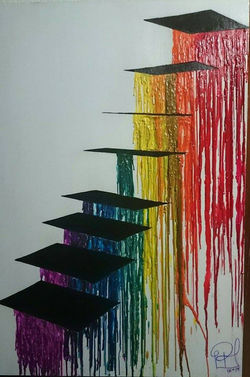 Escaleras en el arcoiris