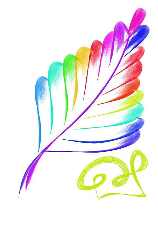 Pluma arcoiris
