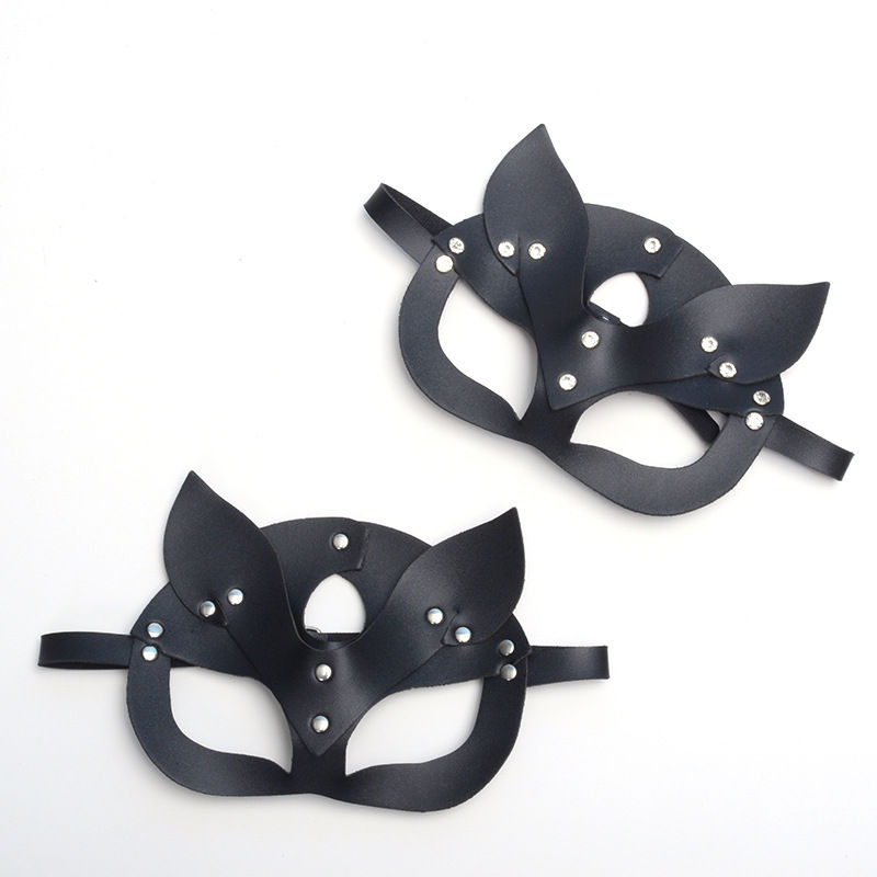 Miniatura: Halloween Festival Fox Leather Mask with Rhinestones