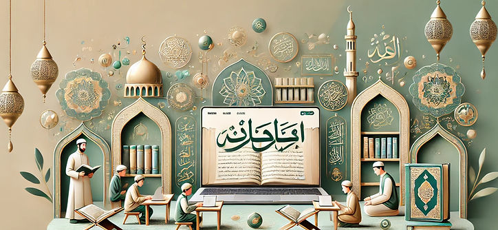 DALL·E 2025-01-09 18.17.15 - An Islamic-themed website banner for 'Soulful Deen Academy'_e