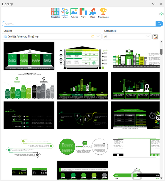 Deloitte Advanced TimeSaver PowerPoint templates