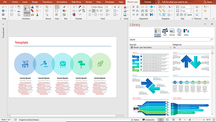 power user for powerpoint excel word l templates library templates ppt
