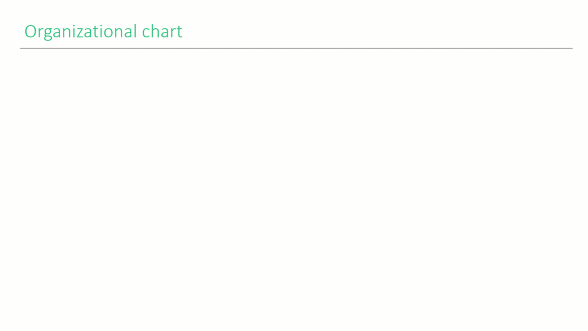 Step 1: draft your org chart in a simple PowerPoint textbox