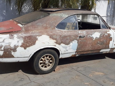Restauração Opala Especial 1973 Rosé Metálico .